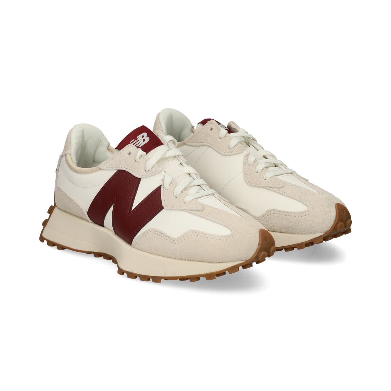 New Balance Deportivo Ante+piel Burdeos+blanco Ka