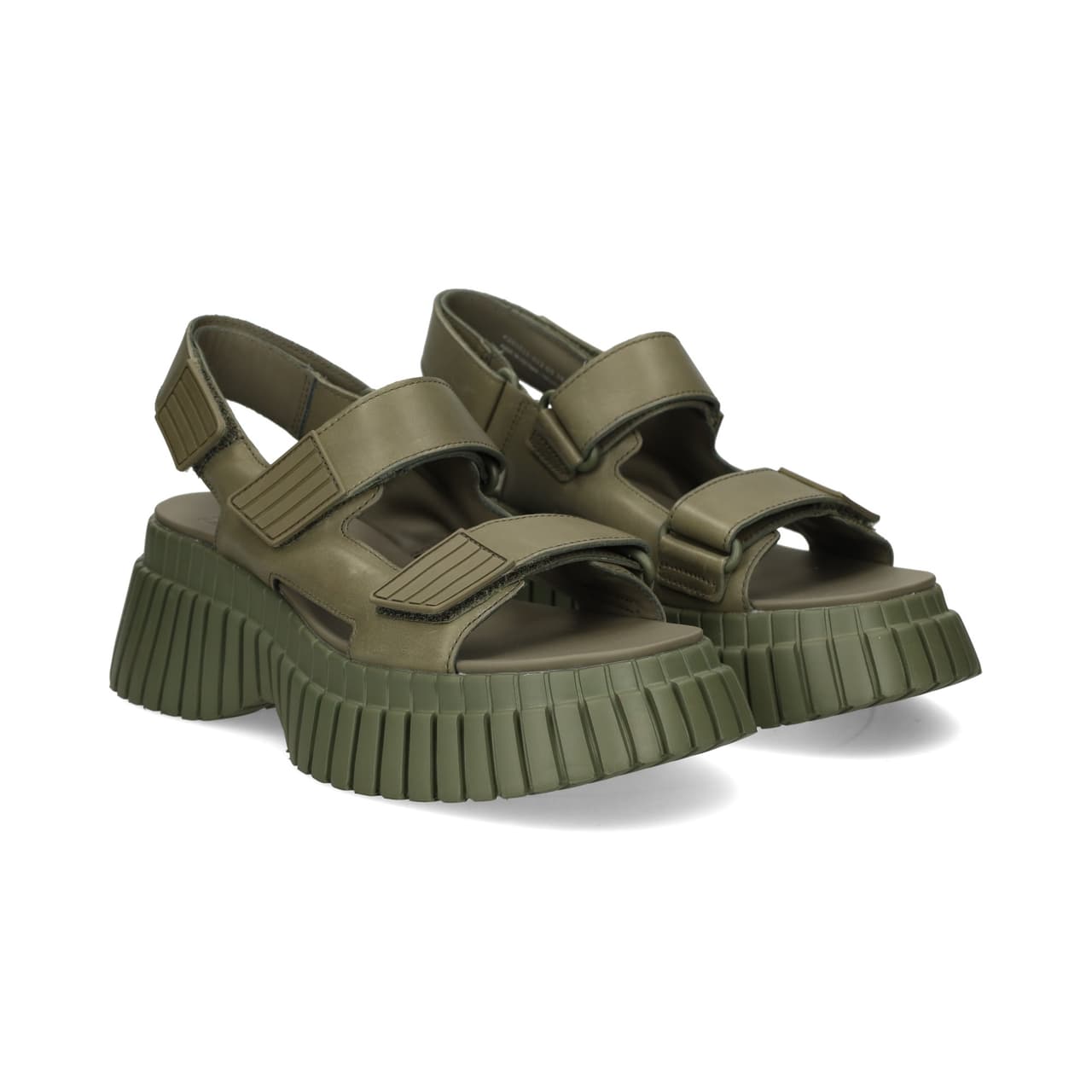 Camper SANDALIA PLATAFORMA VELCROS KAKI Romero