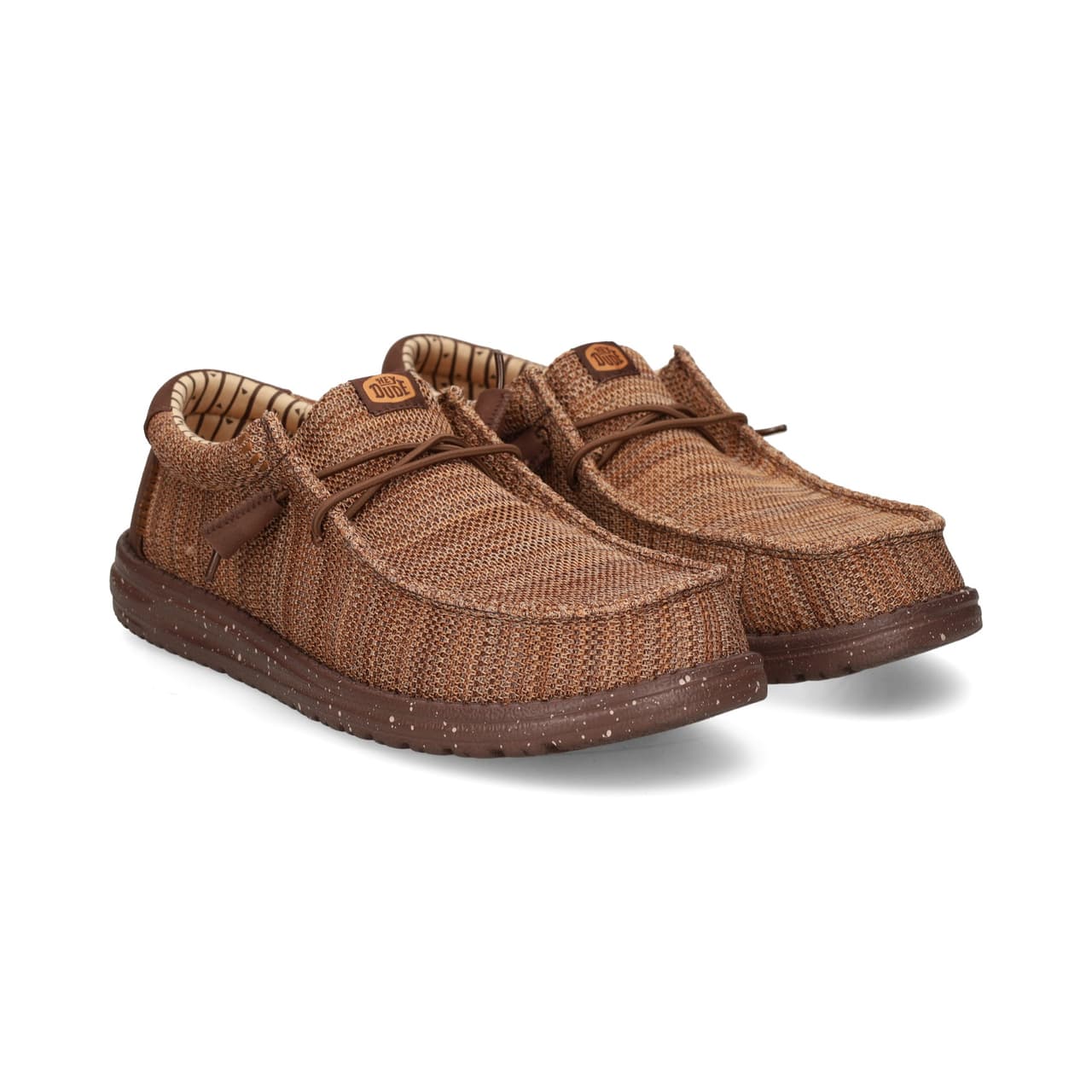 HEY DUDE Wallabee Malla Elasrica Marron 2NX Chocolate/M