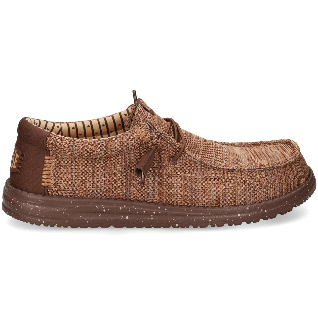 HEY DUDE Wallabee Malla Elasrica Marron 2NX Chocolate/M — foto 2