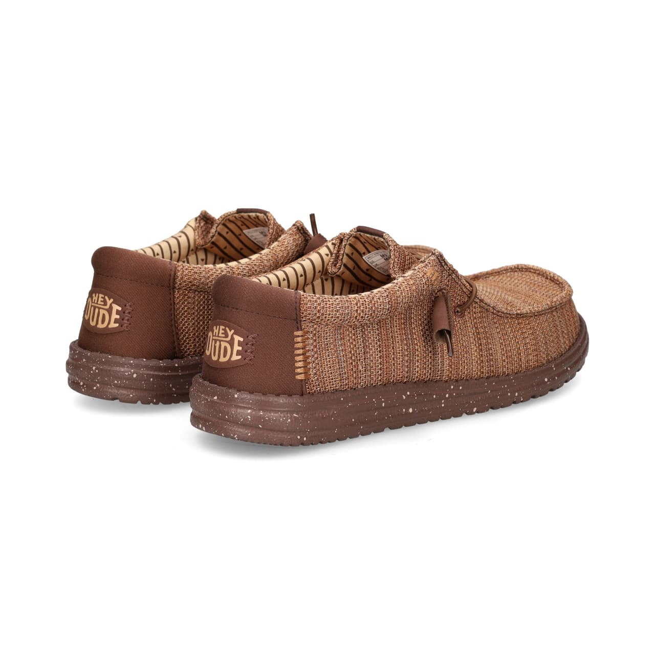HEY DUDE Wallabee Malla Elasrica Marron 2NX Chocolate/M — foto 4