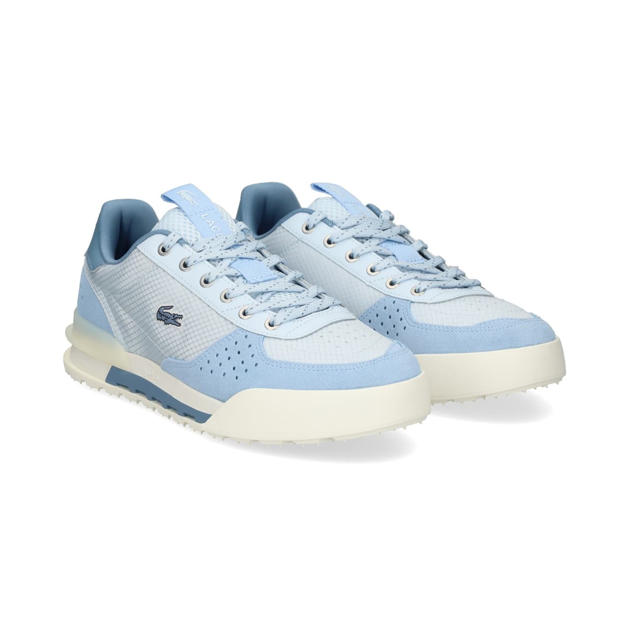 Lacoste Zapatilla Ante Perforado Celeste LT BL/LTBL