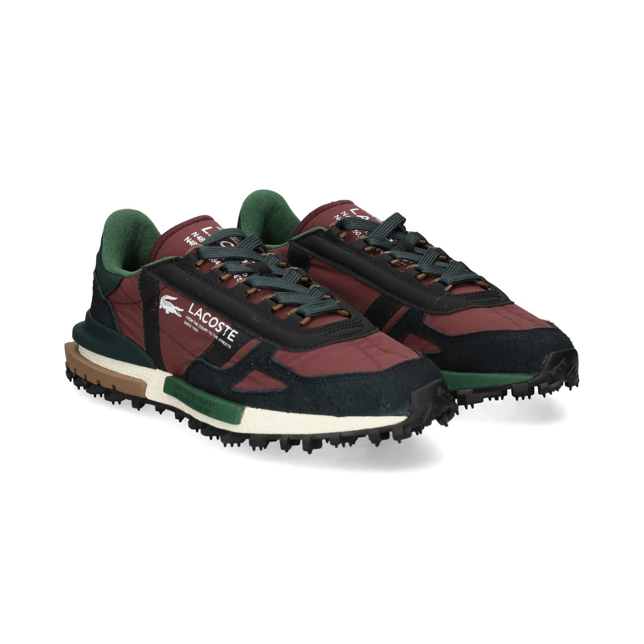 Lacoste Zapatilla Running Nailon/Ante Burdeos Burg/BLK