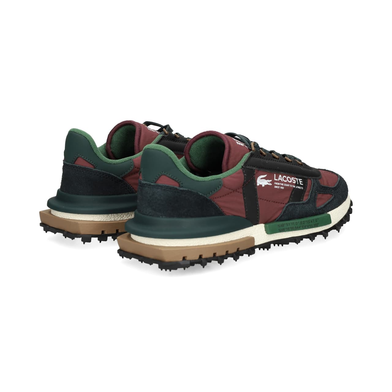 Lacoste Zapatilla Running Nailon/Ante Burdeos Burg/BLK — foto 4