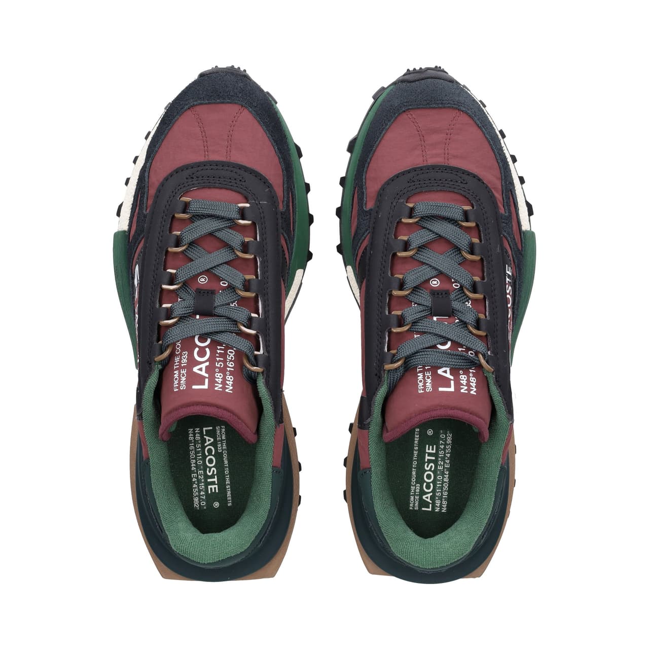 Lacoste Zapatilla Running Nailon/Ante Burdeos Burg/BLK — foto 6