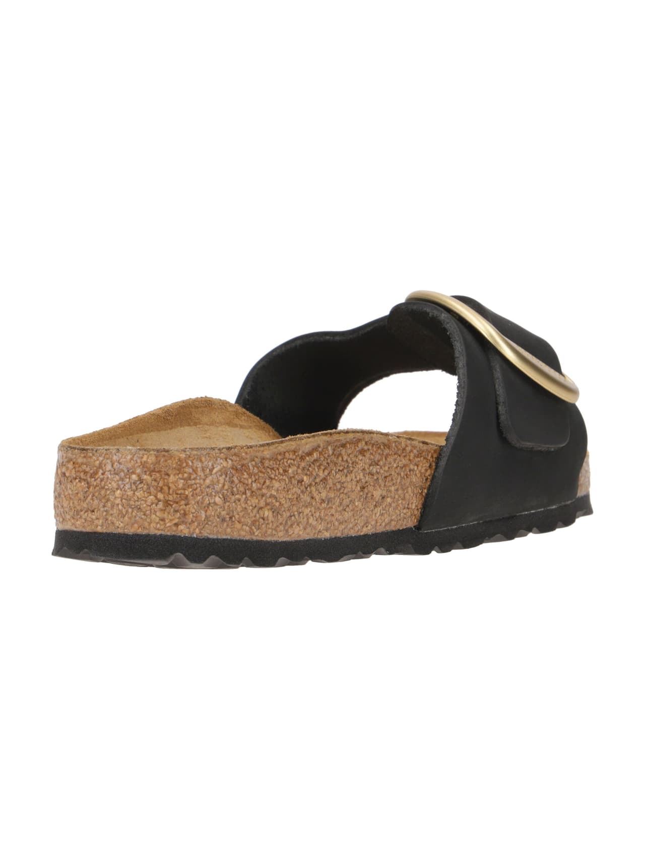 Birkenstock Madrid Big Buckle Nubuck Leather Narrow Fit Sandals 'Black' — foto 7