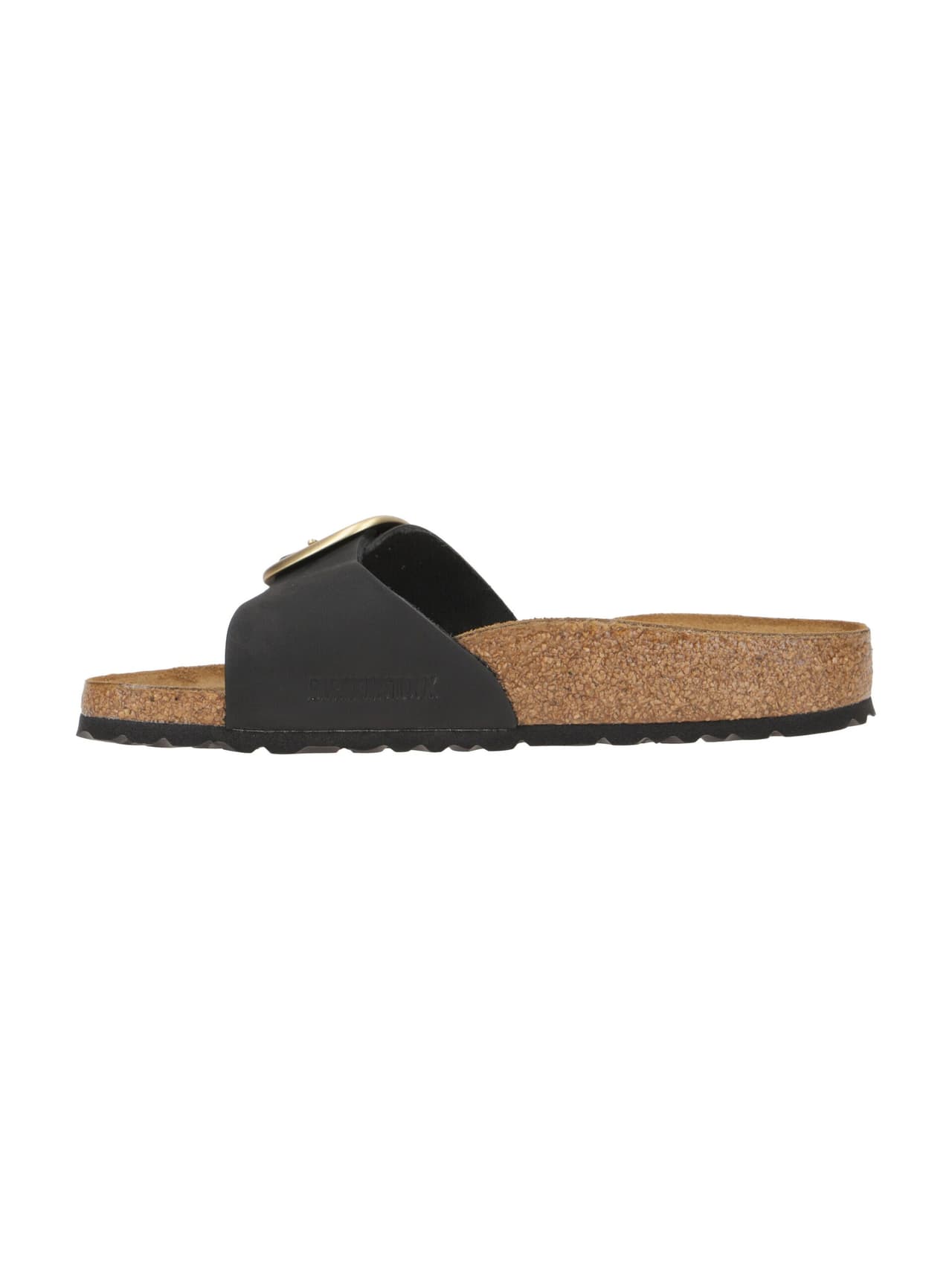 Birkenstock Madrid Big Buckle Nubuck Leather Narrow Fit Sandals 'Black' — foto 6