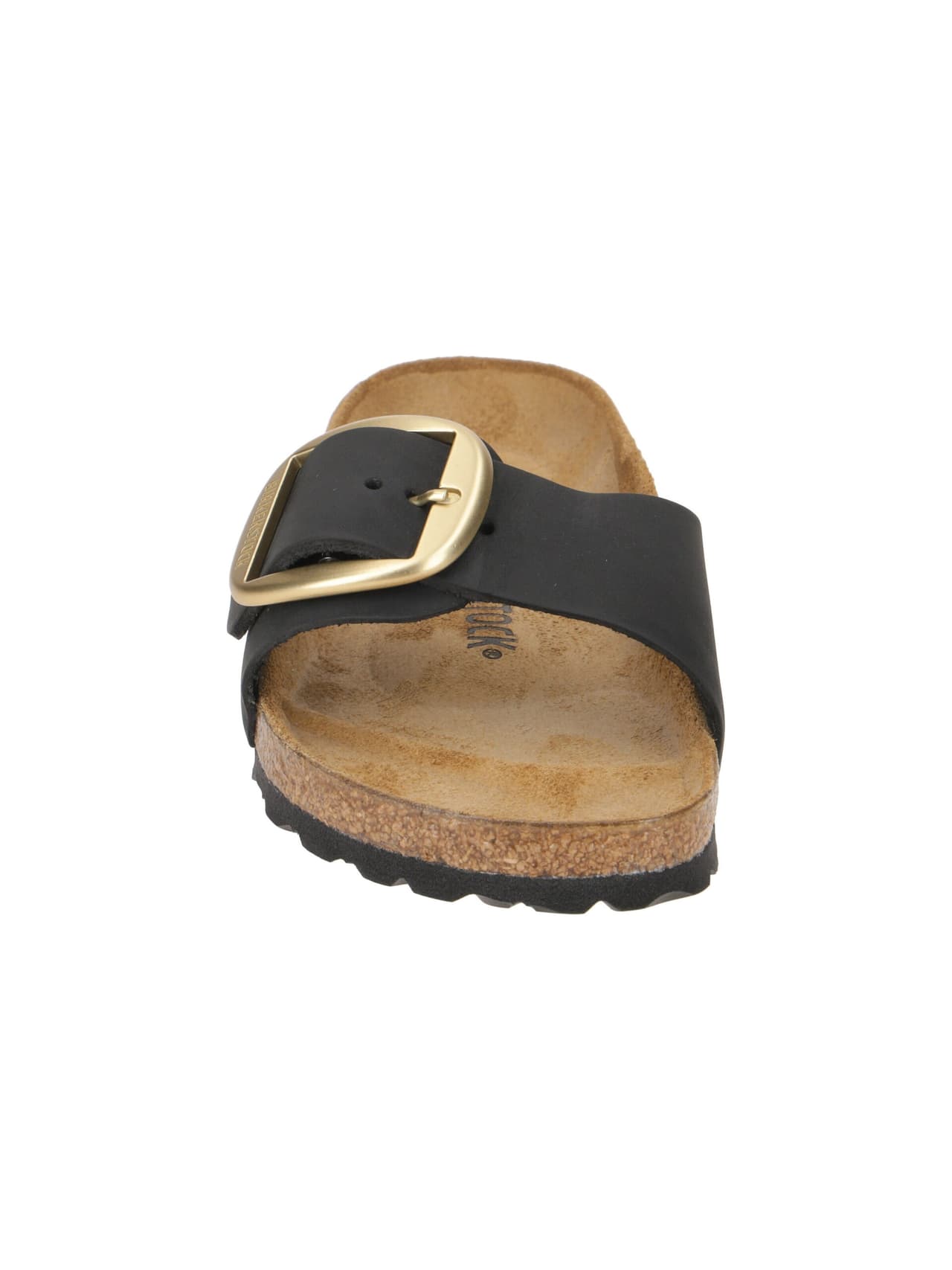 Birkenstock Madrid Big Buckle Nubuck Leather Narrow Fit Sandals 'Black' — foto 5