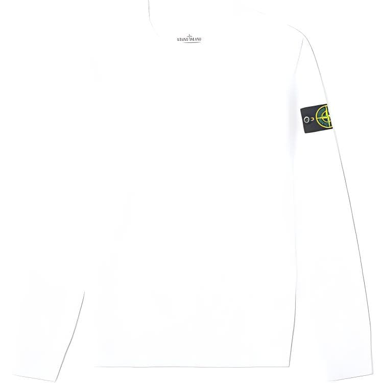 STONE ISLAND Garment Dyed Crew Neck Sweatshirt 'White'