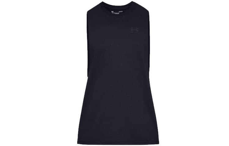 Under Armour Sportstyle Left Chest Cut-Off Tank Top 'Black'