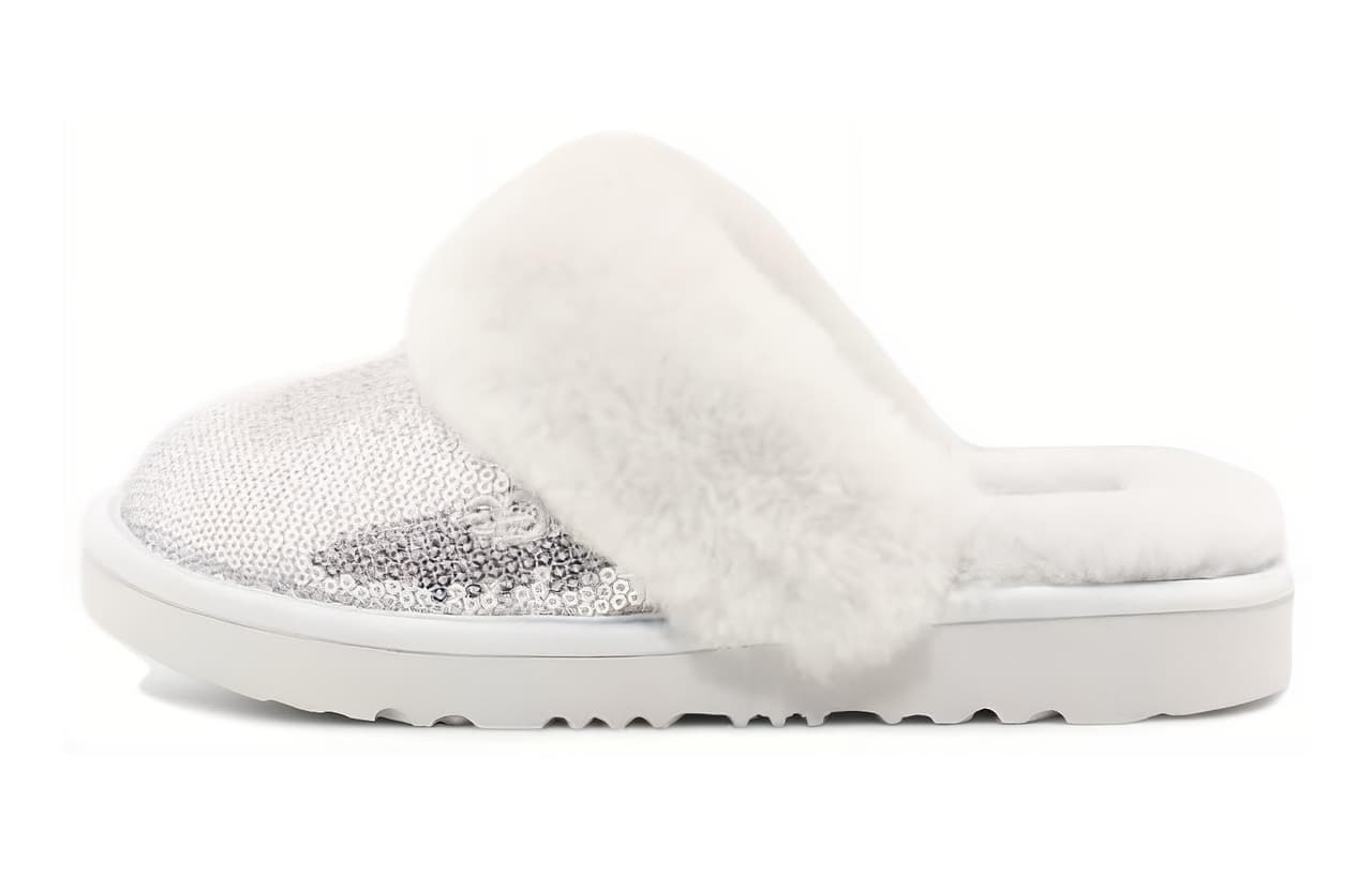 (PS) UGG Cozy II Mirror Ball Slipper 'Silver'