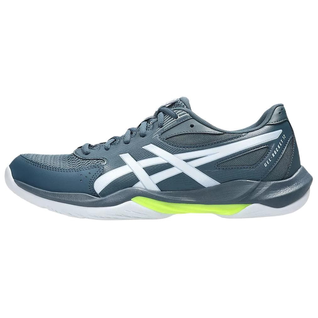 ASICS GEL ROCKET 12 Support Breathable Cushioning Volleyball Shoes Men's Original Indigo White