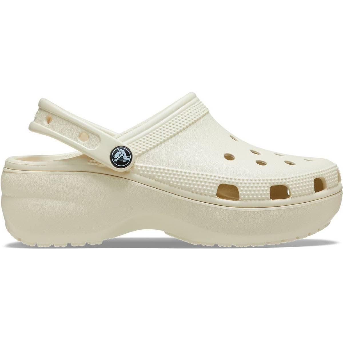 Crocs Zuecos de mujer Classic Platform W - Cocoa Cream