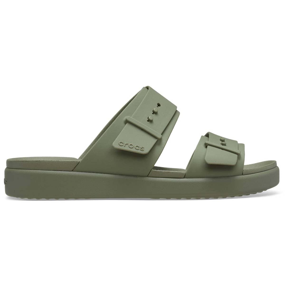 Crocs Sandalias de mujer con hebillas Brooklyn Buckle Low W - Black