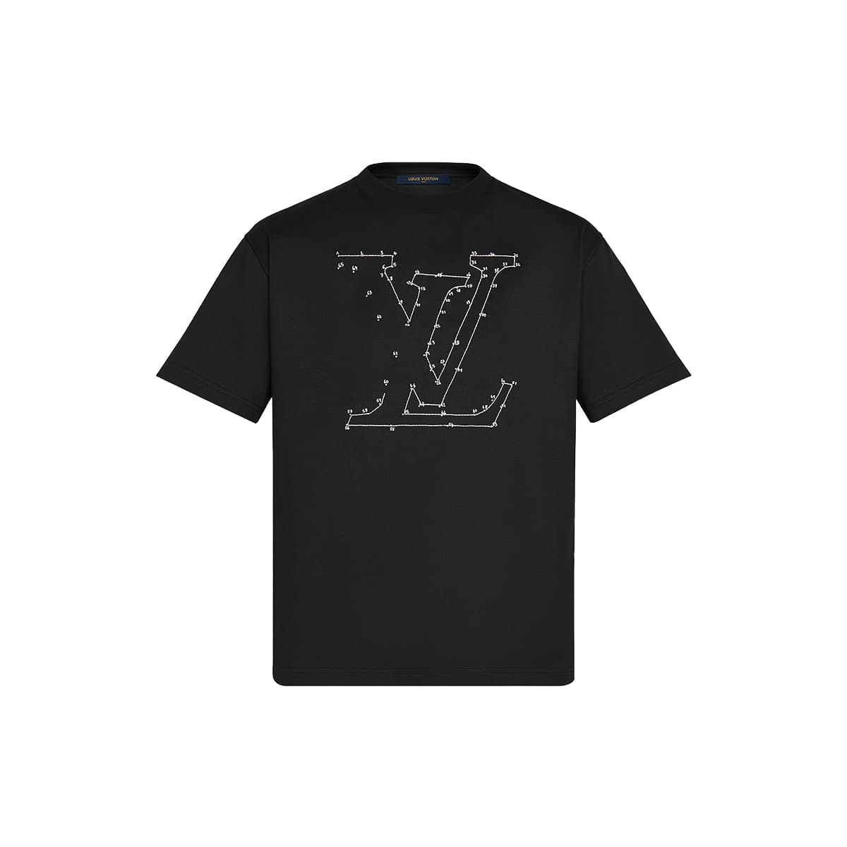 Luxury Stitch Print And Embroidered T-Shirt Tee 'Taigarama Collection' Black (2020)