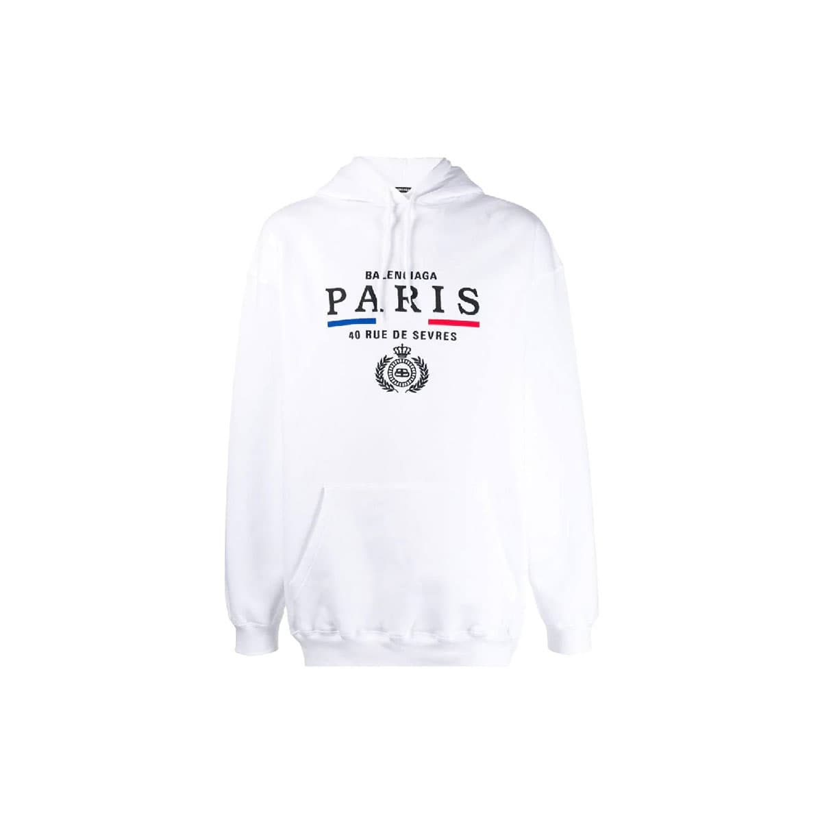 Balenciaga White Printed Logo Men's White