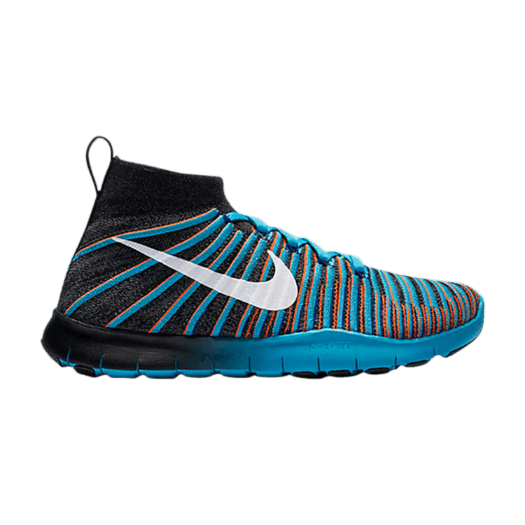 Nike Free TR Force Flyknit Black Chlorine Blue