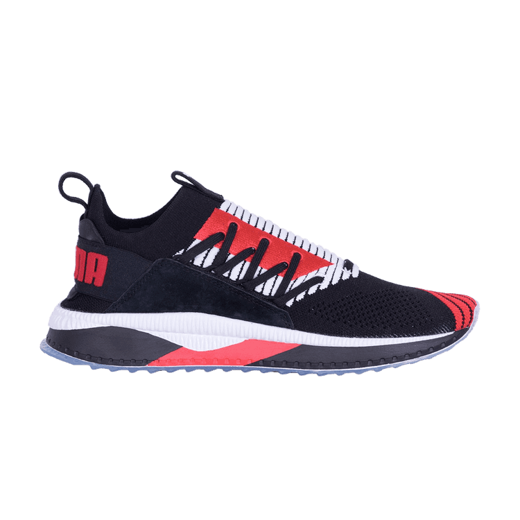 Puma Tsugi Jun Cubism Black White Scarlet