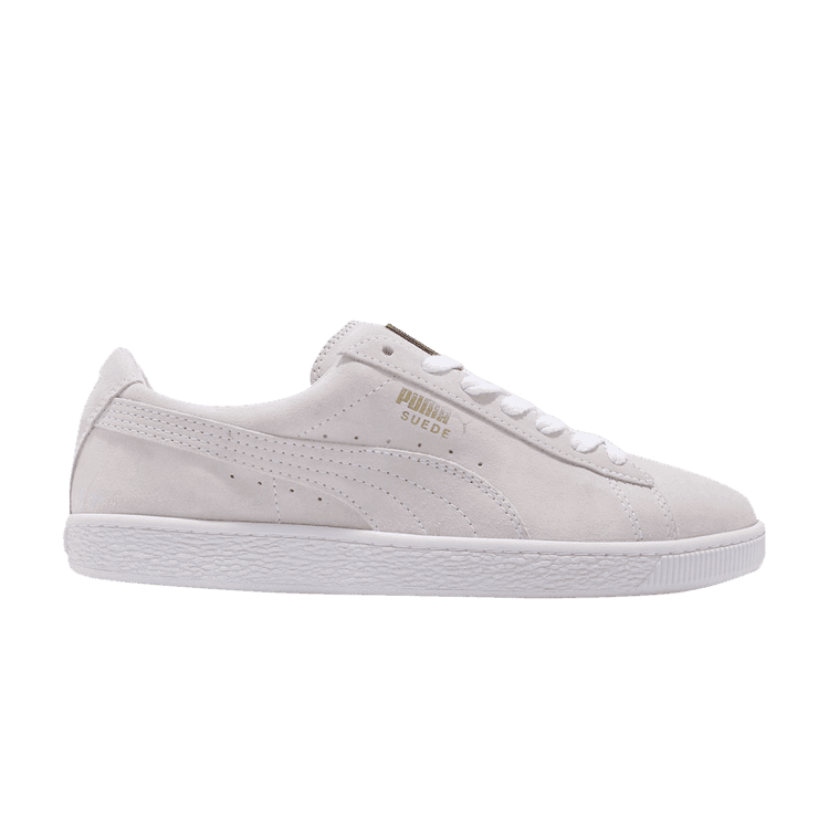 PUMA Suede Classic Metal Badge 'White Team Gold'