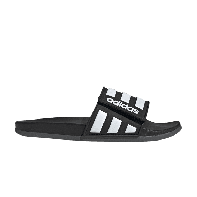 adidas Adilette Comfort ADJ 'Black White'