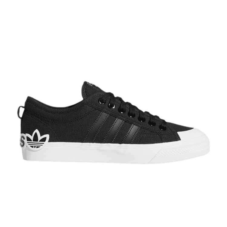adidas Nizza 'Oversize Heel Logo - Core Black Gum'