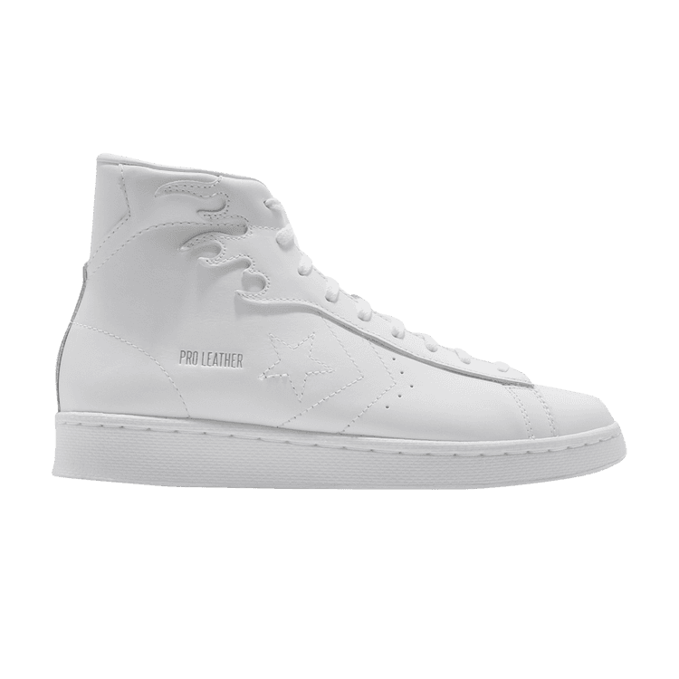 Converse Pro Leather High White Flames