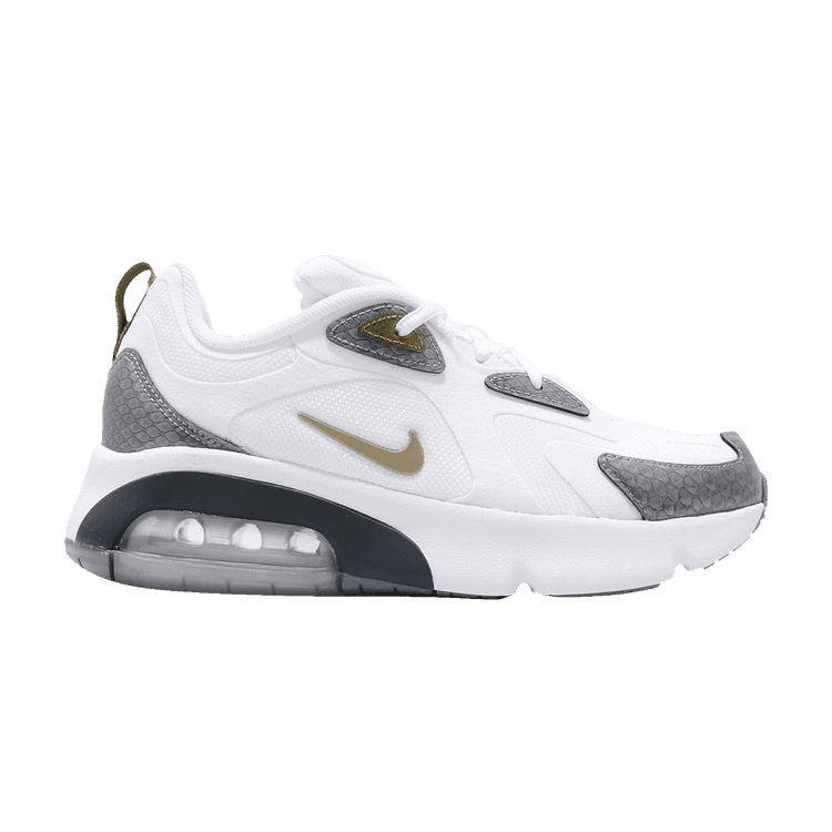 Nike Air Max 200 White Metallic Gold (GS)