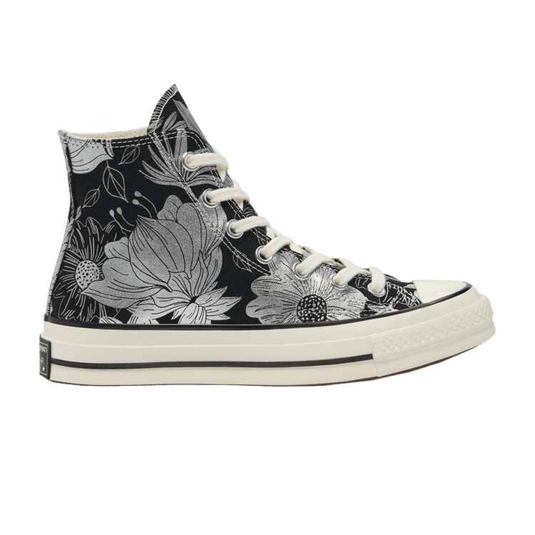 Converse Chuck Taylor All Star 70 Hi Vintage Floral Black Silver (Women's)