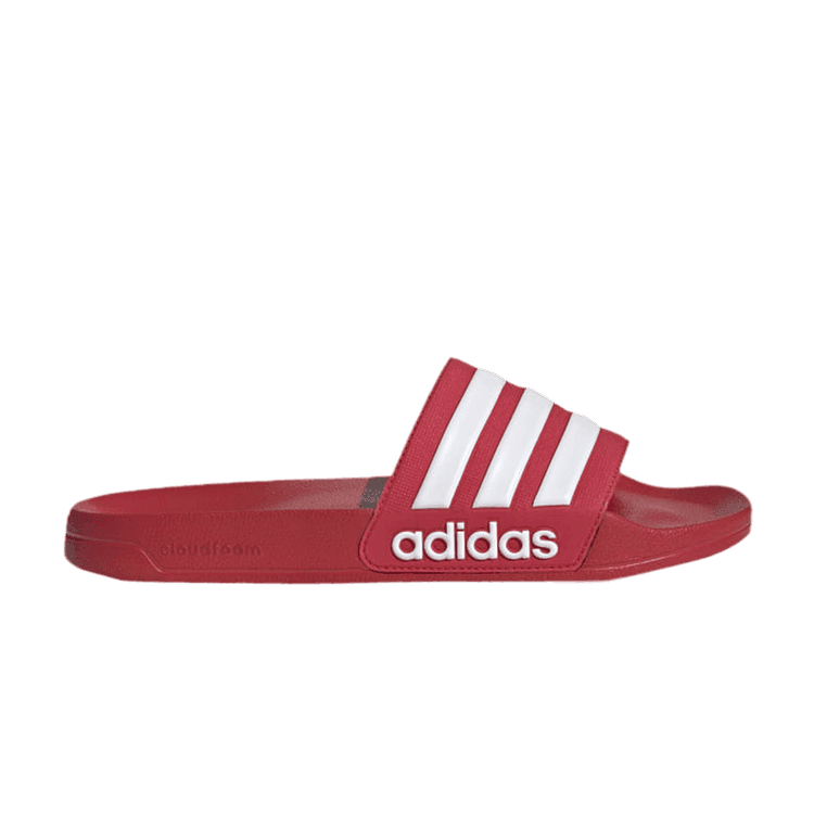 adidas Adilette Shower Slides 'Scarlet White'