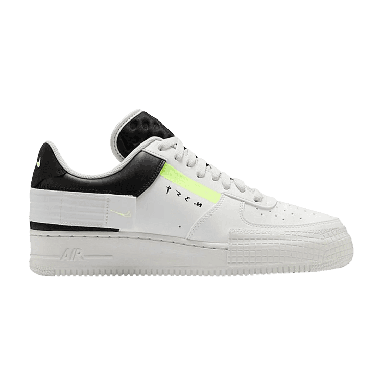 Nike Air Force 1 Low Type White Barely Volt