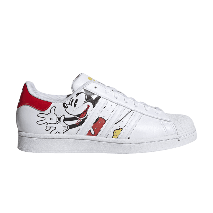 adidas Superstar Disney Mickey and Minnie White Vivid Red