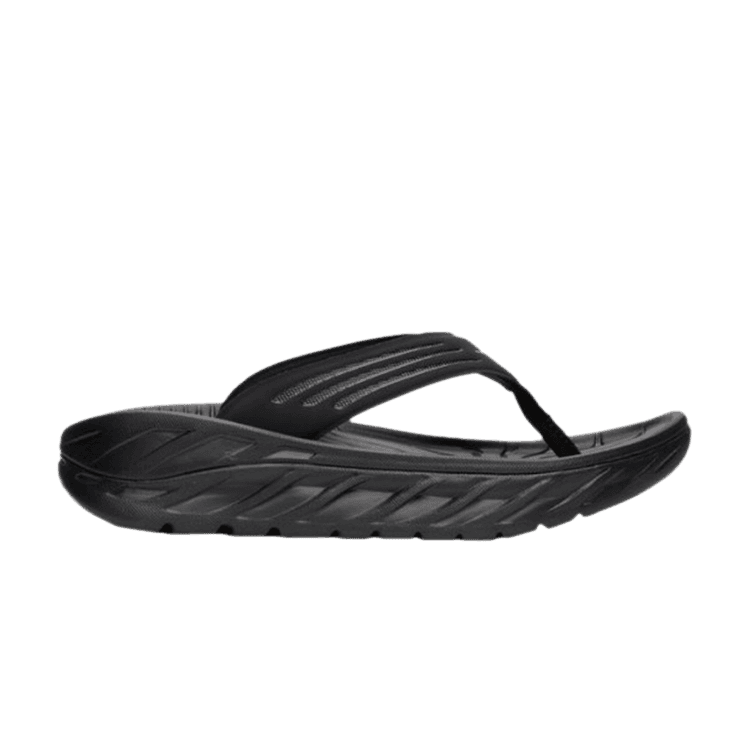 Hoka One One Ora Recovery Flip Black Dark Gull Grey