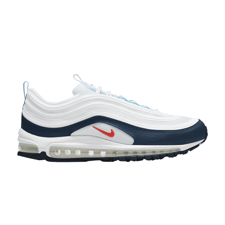Nike Air Max 97 White Chile Red Midnight Navy