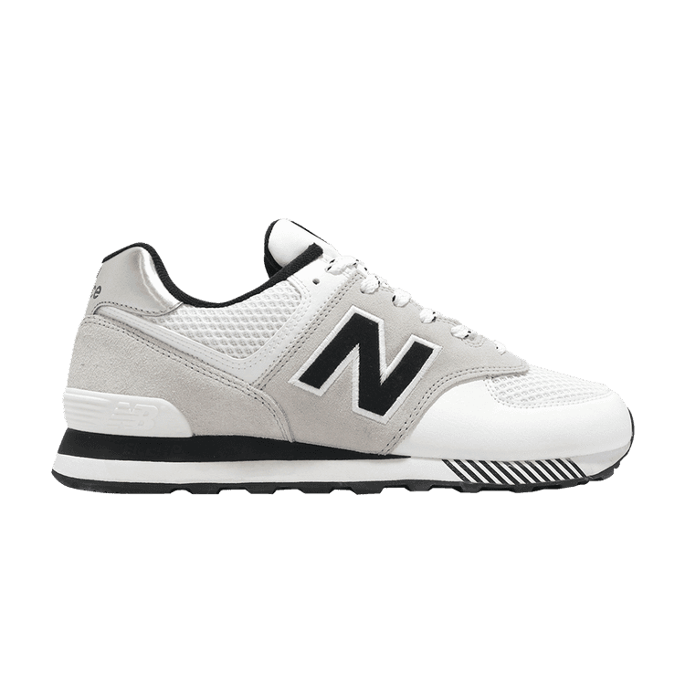 New Balance 574 White Black Grey