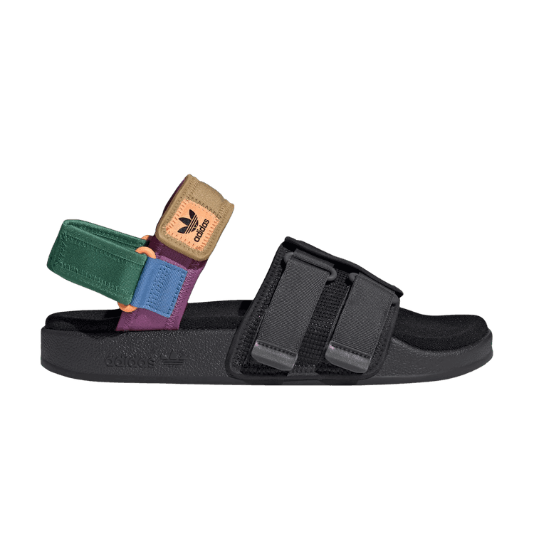 adidas Adilette Sandal 4.0 'Black Bold Green'