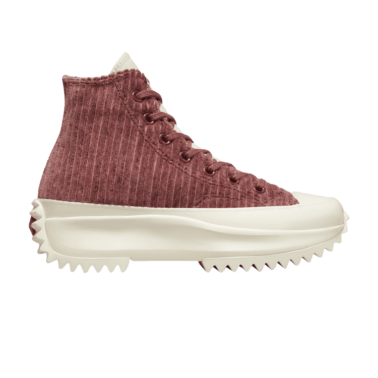 Converse Run Star Hike Platform Hi Striped Knit Dark Wine