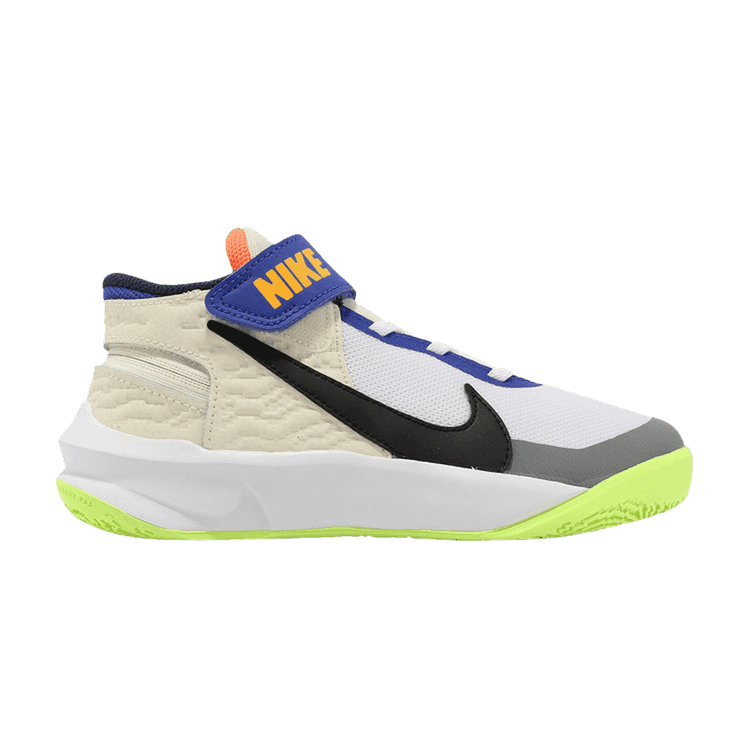 Nike Team Hustle D 10 FlyEase PS 'White Multi-Color'