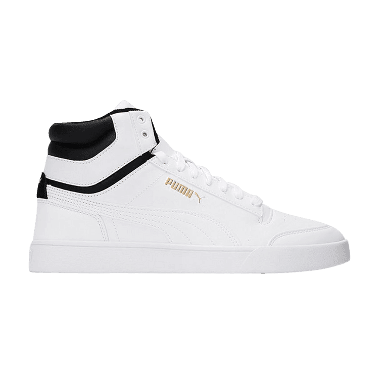 PUMA Shuffle Mid WTR 'White Black Team Gold'