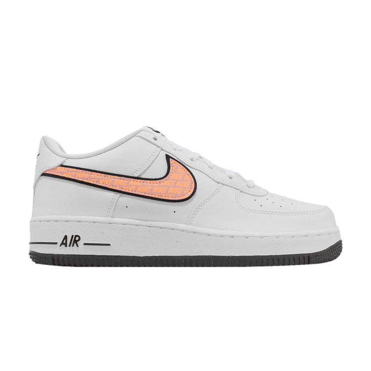 Nike Air Force 1 Low GS Print Swoosh White Pink (2022)