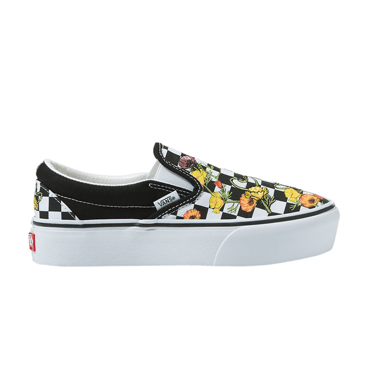 Vans Classic Slip-On Platform 'Poppy Checkerboard'