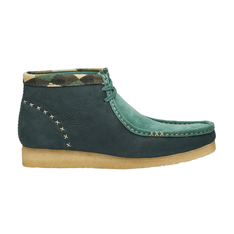 Clarks x END. Wallabee Boots 'Artisan Craft - Green'