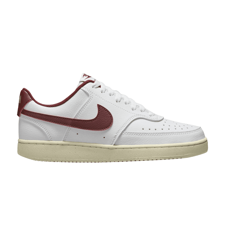 Nike Court Vision Low Next Nature White Team Red Metallic Gold (Women's)