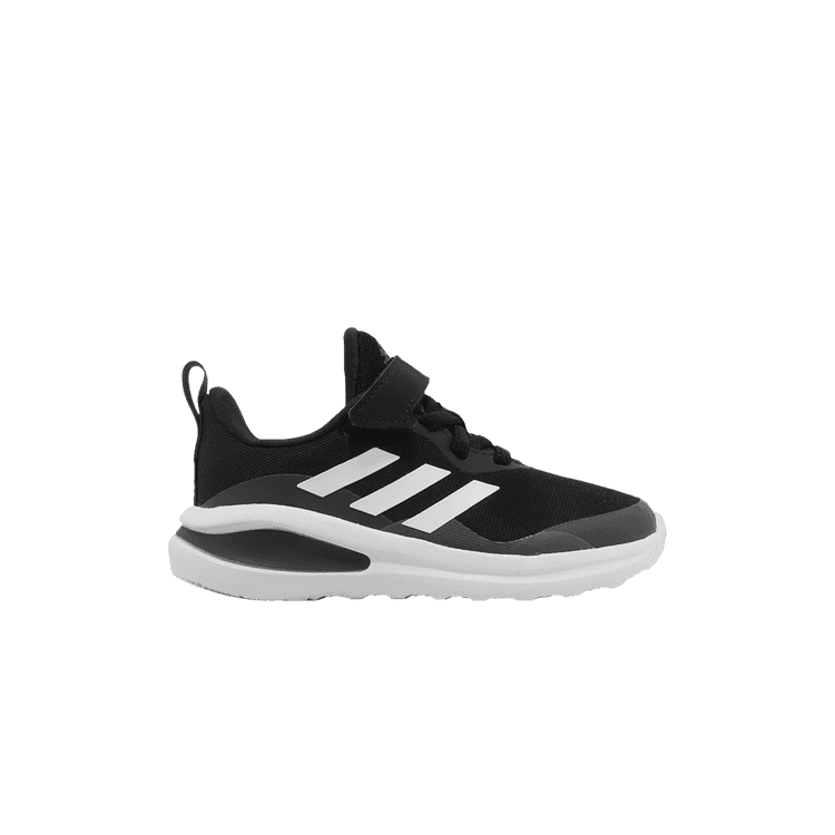 (TD) adidas Fortarun Elastic Lace Top Strap 'Black White'