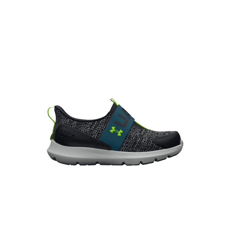 (TD) Under Armour Surge 3 Slip 'Black Static Blue'