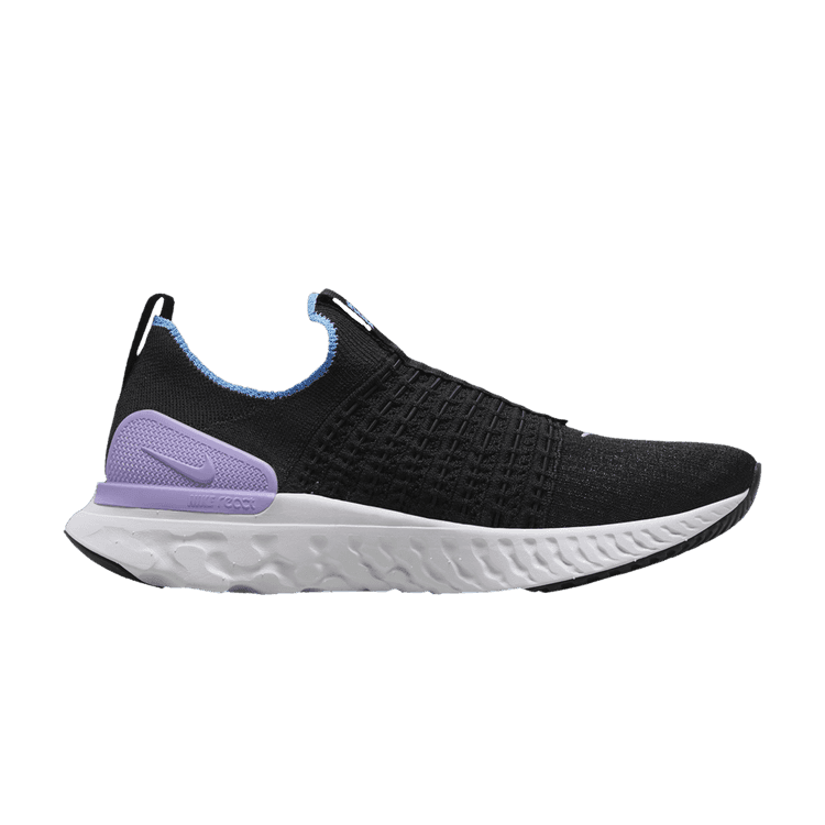 Nike React Phantom Run Flyknit 2 Black Barely Grape University Blue (Women's)