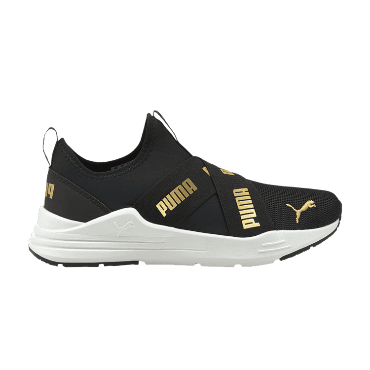 (GS) PUMA Wired Run Slip-On 'Black Team Gold'