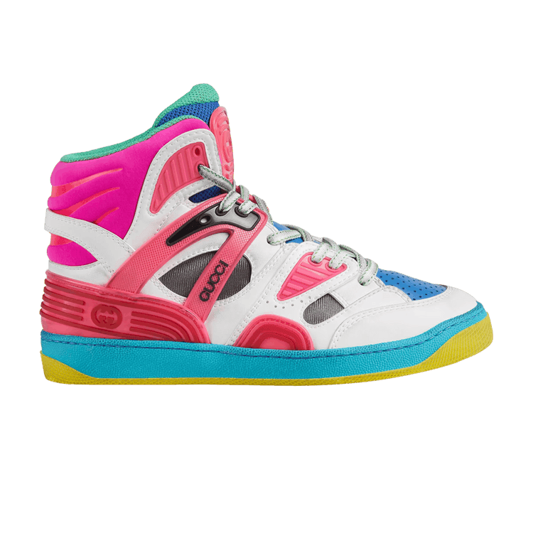 Gucci Basket High 'White Pink Blue' (Women's)