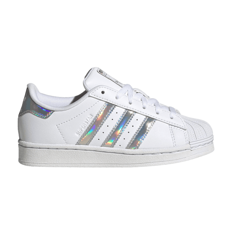 adidas Superstar Little Kid 'White Iridescent'