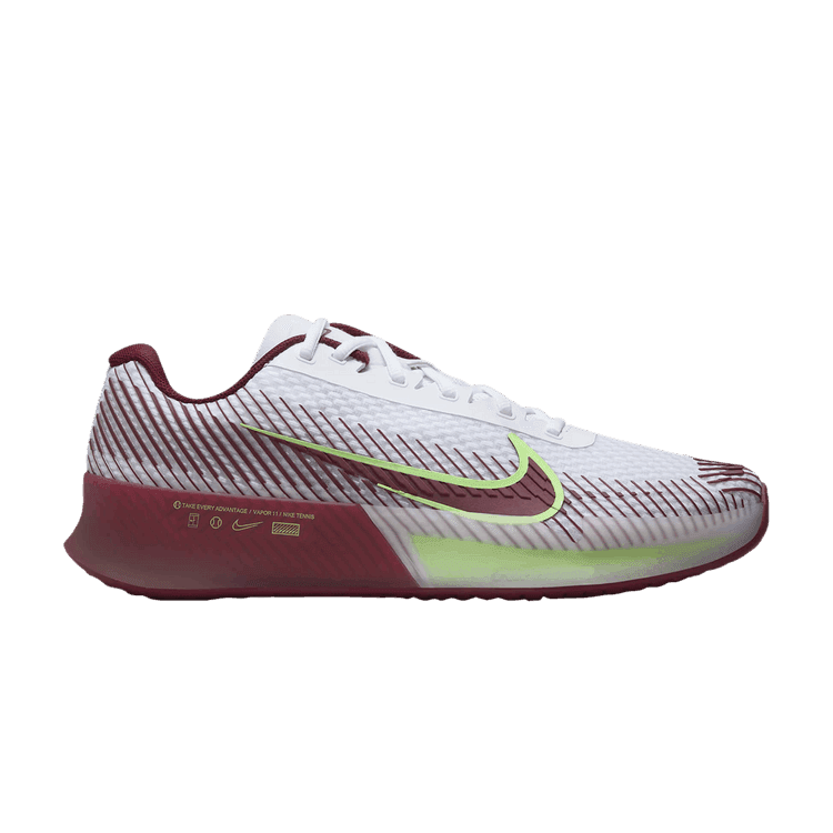 Nike Court Air Zoom Vapor 11 HC White Team Red Lime Blast