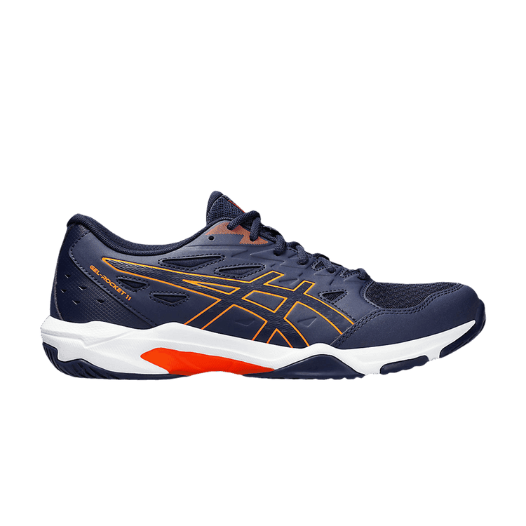ASICS Gel-Rocket 11 Wide 'Peacoat Shocking Orange'